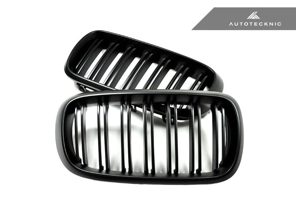 AutoTecknic Dual-Slats Stealth Black Front Grille Set - F15 X5 | F85 X5M & F16 X6 | F86 X6M