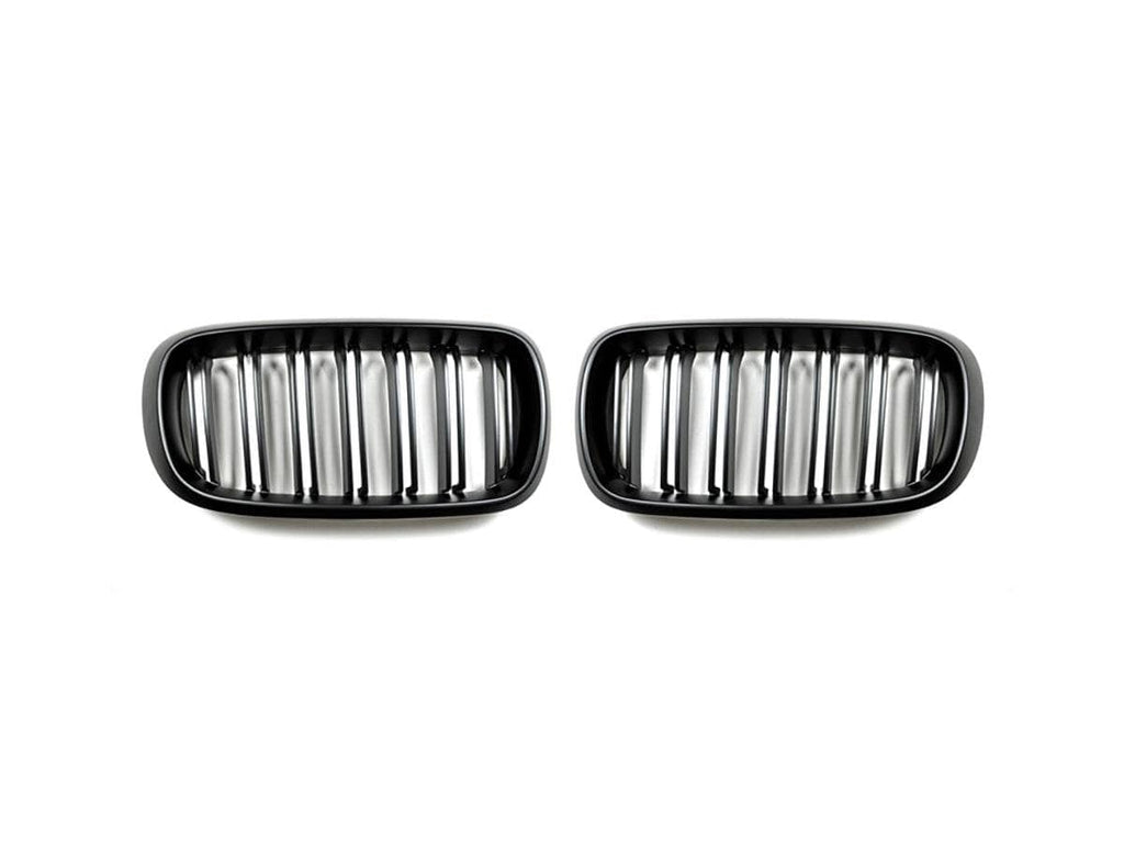 AutoTecknic Dual-Slats Stealth Black Front Grille Set - F15 X5 | F85 X5M & F16 X6 | F86 X6M