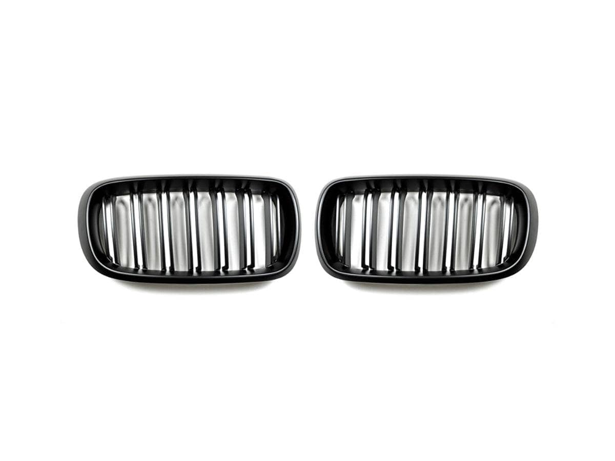 AutoTecknic Dual-Slats Stealth Black Front Grille Set - F15 X5 | F85 X5M & F16 X6 | F86 X6M