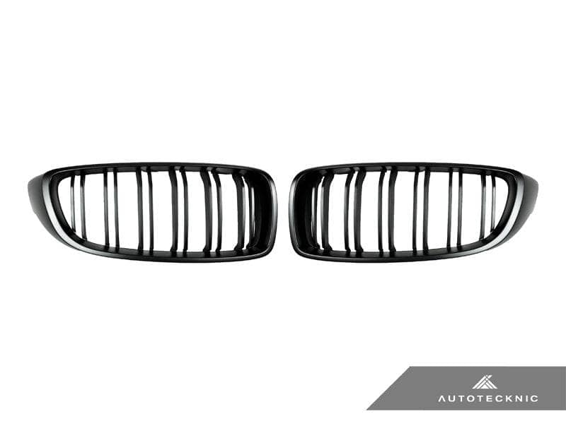 AutoTecknic Dual-Slats Stealth Black Front Grille Set - F32/ F36 4-Series | F80 M3 | F82 M4