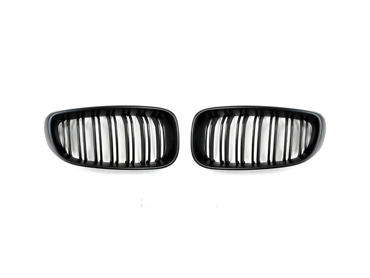 AutoTecknic Dual-Slats Stealth Black Front Grille Set - F34 3-Series Gran Turismo