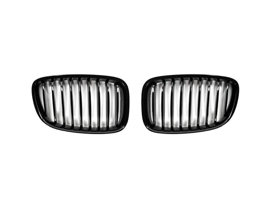 AutoTecknic Glazing Black Front Grille Set - BMW F07 5-Series Gran Turismo