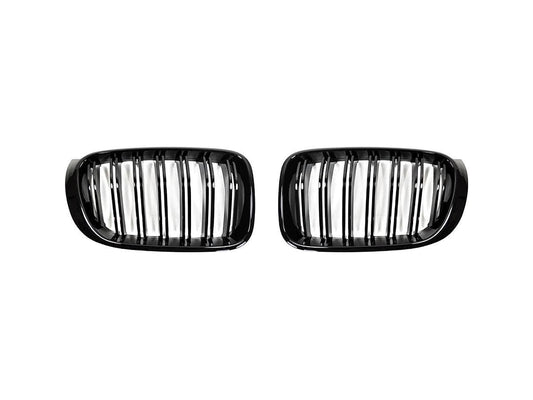 AutoTecknic Glazing Black Front Grille Set - BMW F25 X3 LCI | F26 X4 LCI
