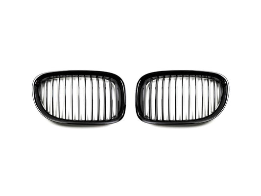 AutoTecknic Glazing Black Front Grille Set - F01/ F02 7-Series