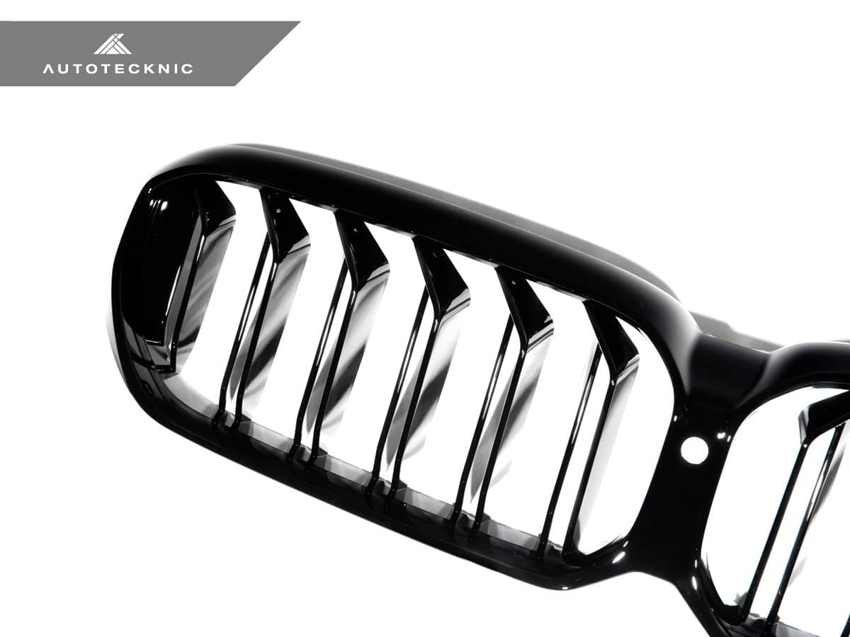 AutoTecknic Gloss Black Front Grille - BMW F90 M5 LCI | G30 5-Series LCI