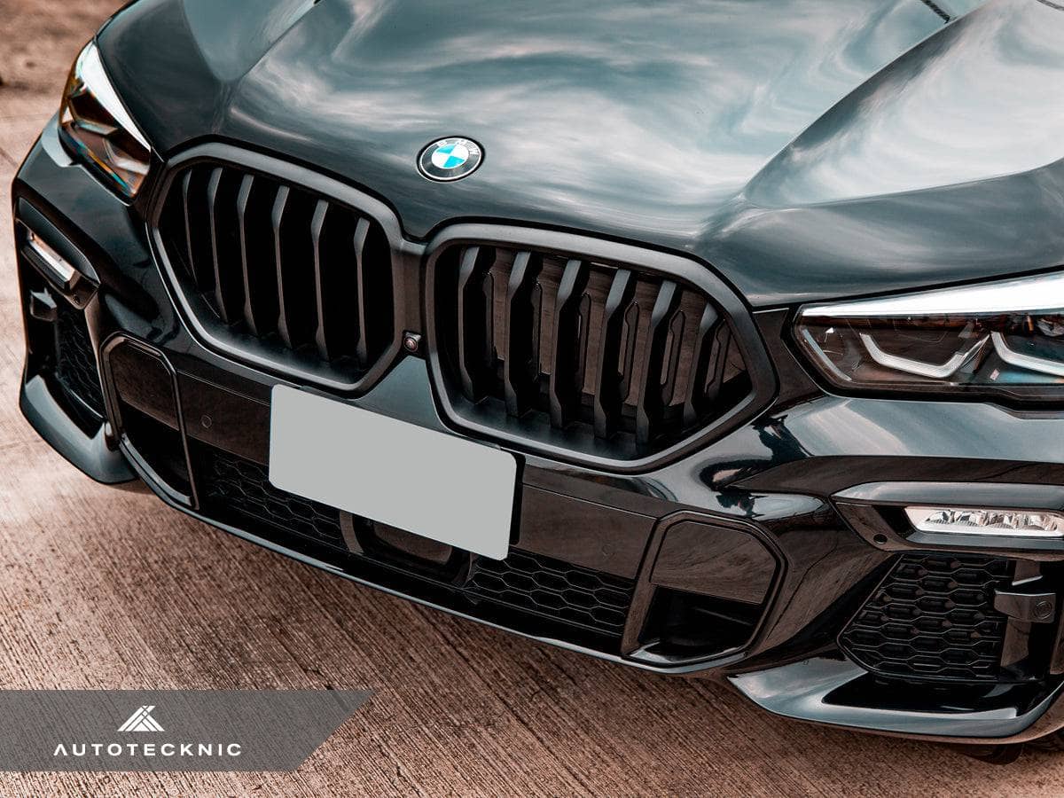 AutoTecknic Glazing Black Front Grille - BMW G06 X6 Pre-LCI