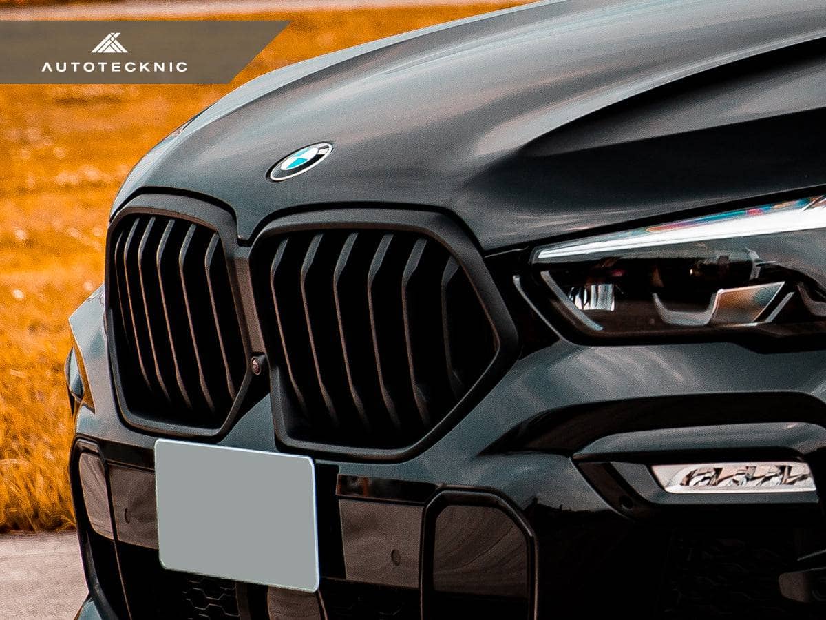 AutoTecknic Glazing Black Front Grille - BMW G06 X6 Pre-LCI