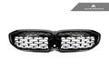 AutoTecknic Glazing Black Front Grille - BMW G20 M340I Pre-LCI