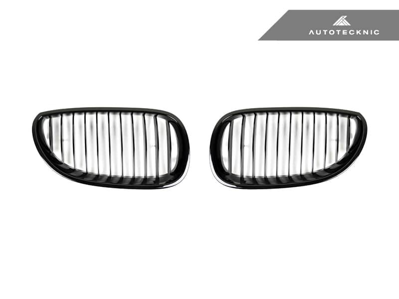 AutoTecknic Glazing Black Front Grille Set - BMW E60 5-Series | M5