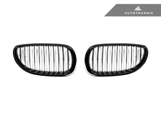 AutoTecknic Glazing Black Front Grille Set - BMW E60 5-Series | M5