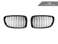 AutoTecknic Glazing Black Front Grille Set - BMW E82 1-Series & 1M