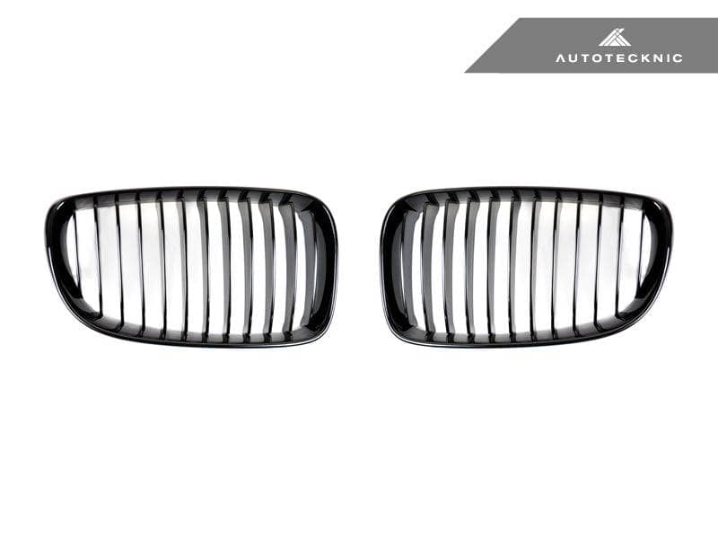 AutoTecknic Glazing Black Front Grille Set - BMW E82 1-Series & 1M
