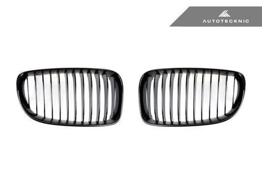 AutoTecknic Glazing Black Front Grille Set - BMW E82 1-Series & 1M