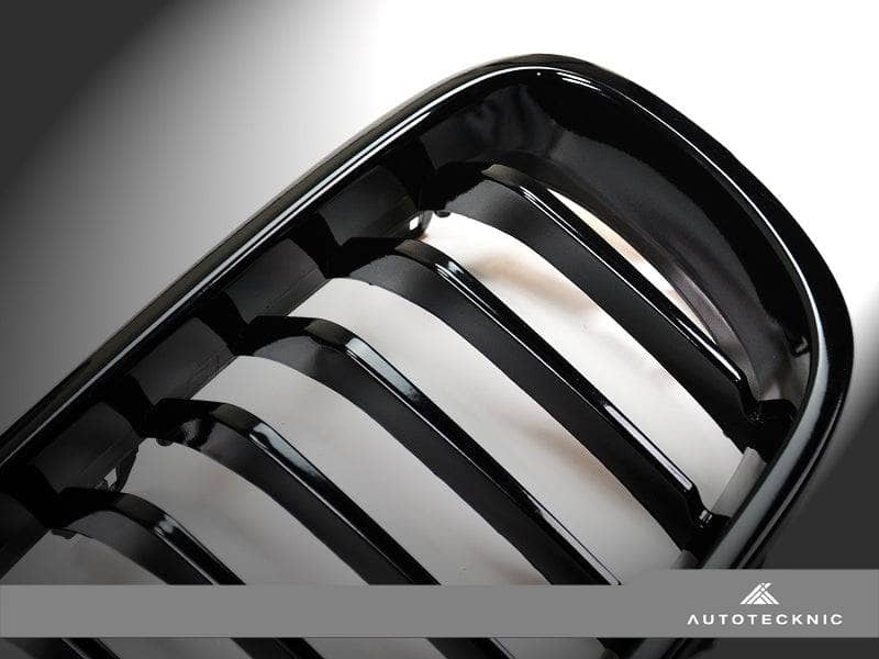 AutoTecknic Glazing Black Front Grille Set - BMW F10 Sedan | F11 Wagon | 5-Series