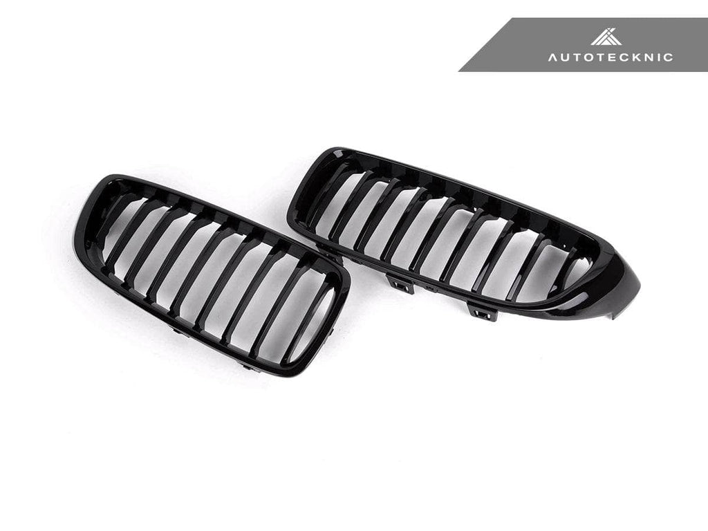 AutoTecknic Gloss Black Front Grille Set - BMW F32/ F36 4-Series