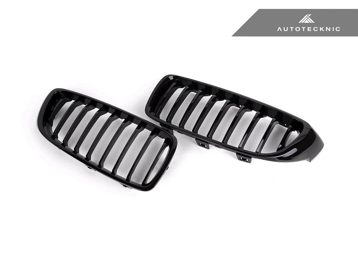 AutoTecknic Gloss Black Front Grille Set - BMW F32/ F36 4-Series