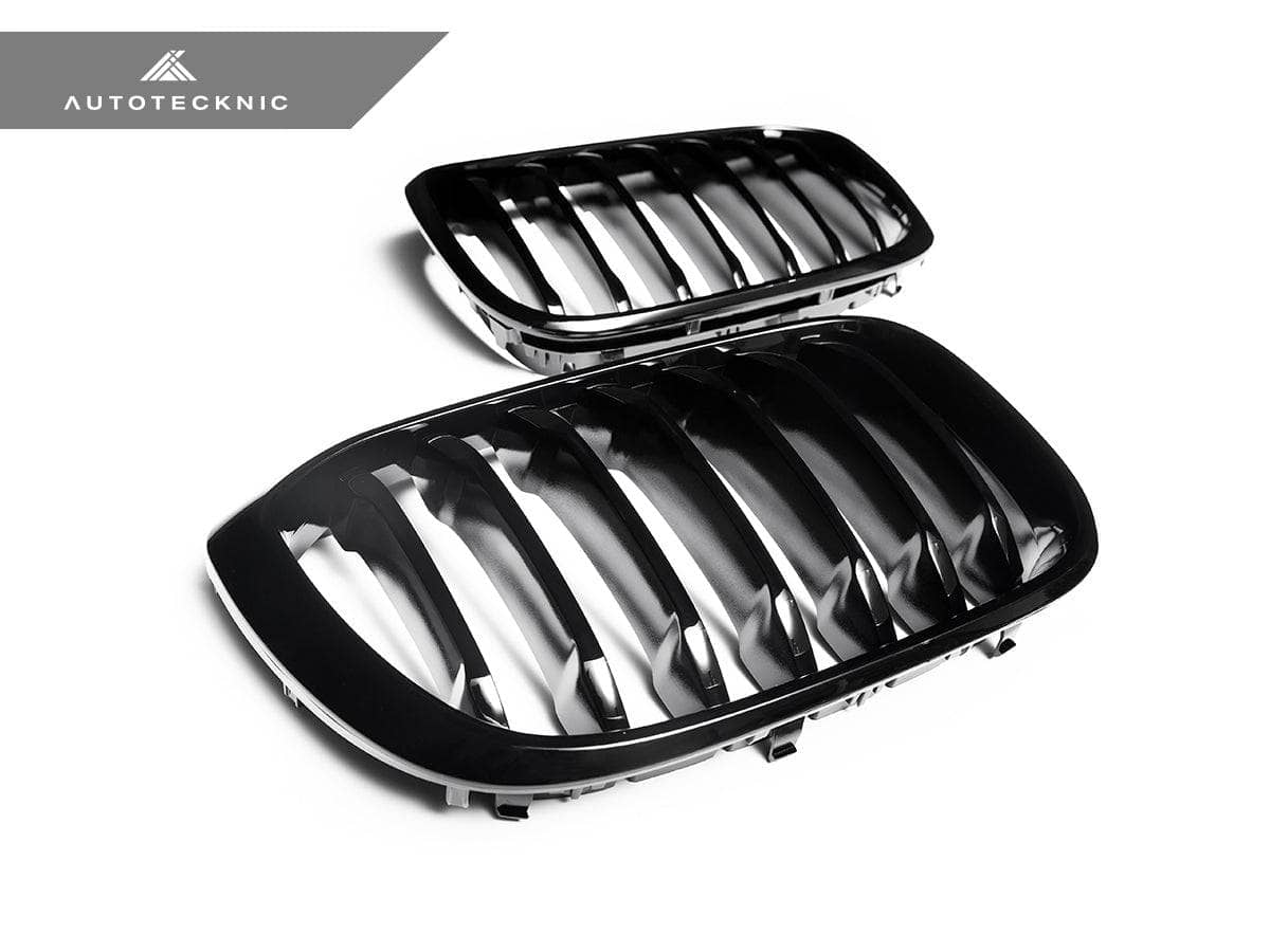 AutoTecknic Glazing Black Front Grille Set - BMW G01 X3 | G02 X4 Pre-LCI