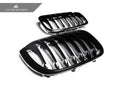 AutoTecknic Glazing Black Front Grille Set - BMW G01 X3 | G02 X4 Pre-LCI