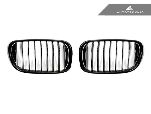 AutoTecknic Glazing Black Front Grille Set - BMW G11/ G12 7-Series Pre-LCI (16-19)