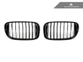AutoTecknic Glazing Black Front Grille Set - BMW G11/ G12 7-Series Pre-LCI (16-19)