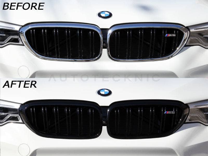 AutoTecknic Glazing Black Front Grille Surround Set - BMW F90 M5
