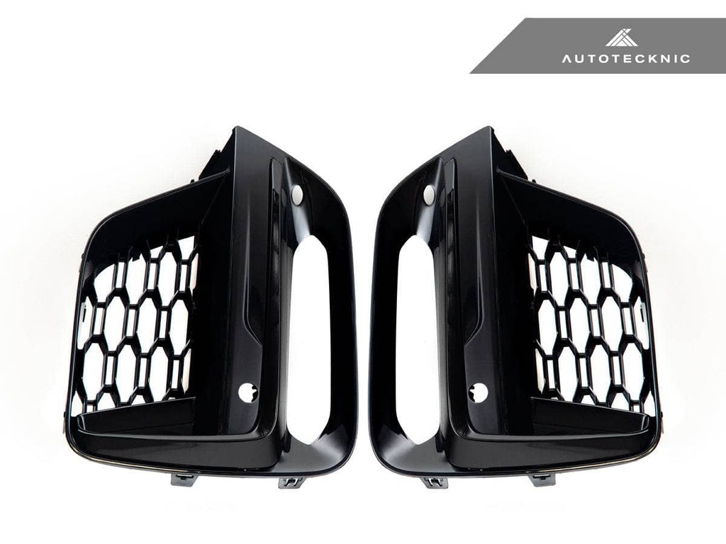 AutoTecknic Gloss Black Lower Grille Trim Set - BMW G01 X3 | G02 X4 M40I Pre-LCI