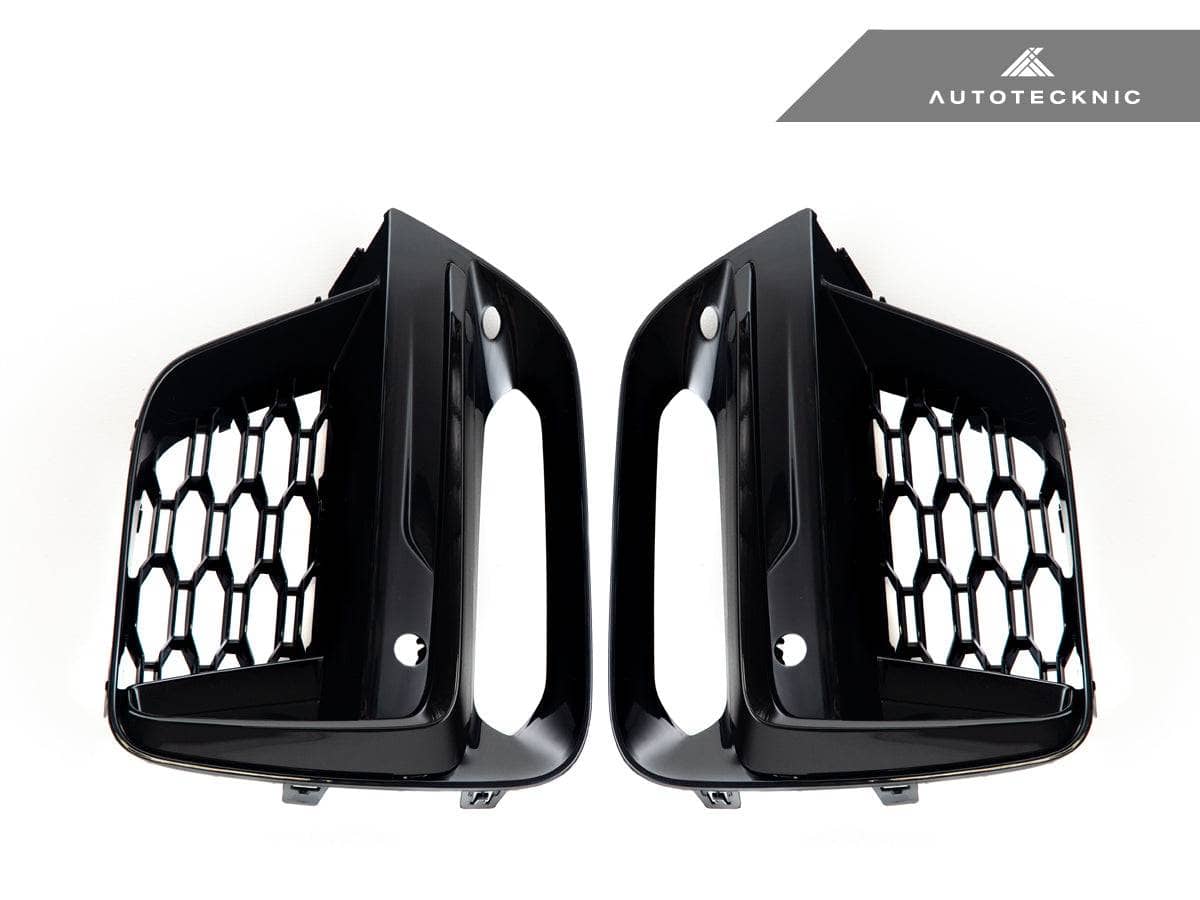 AutoTecknic Gloss Black Lower Grille Trim Set - BMW G01 X3 | G02 X4 M40I Pre-LCI