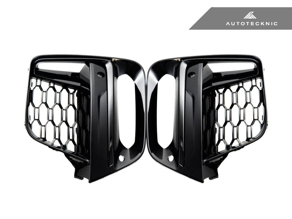 AutoTecknic Gloss Black Lower Grille Trim Set - BMW G01 X3 | G02 X4 M40I Pre-LCI