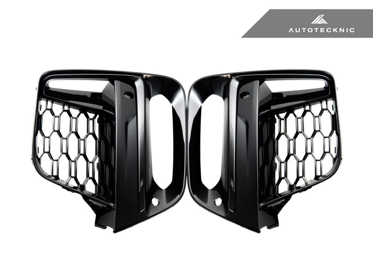 AutoTecknic Gloss Black Lower Grille Trim Set - BMW G01 X3 | G02 X4 M40I Pre-LCI