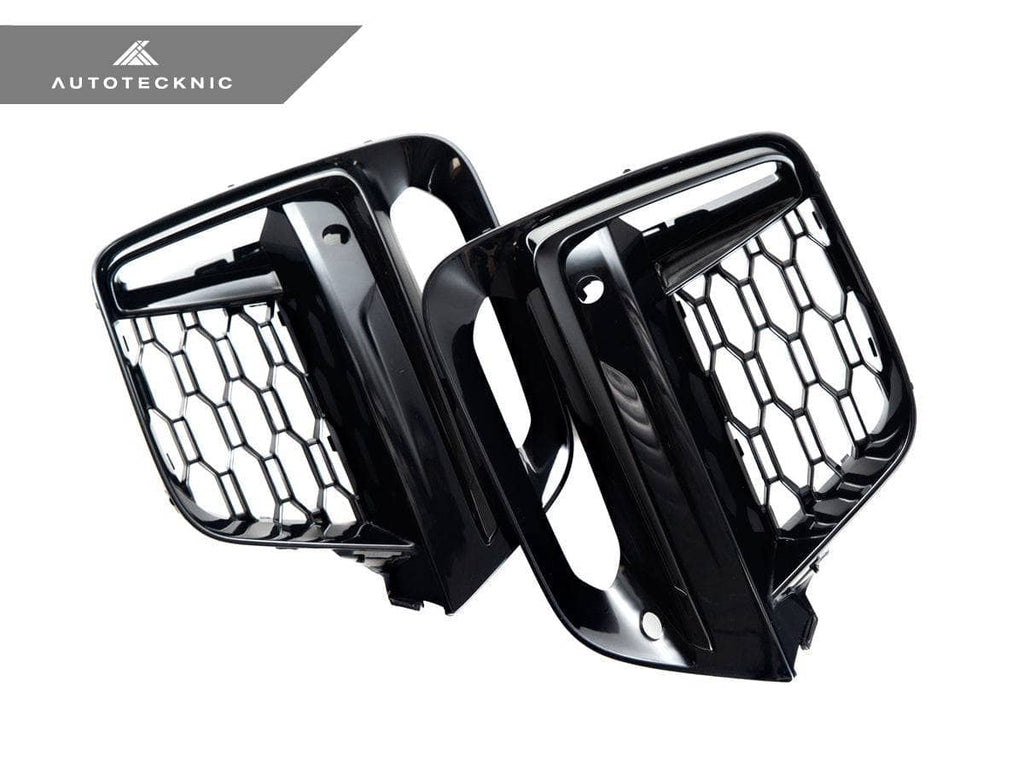 AutoTecknic Gloss Black Lower Grille Trim Set - BMW G01 X3 | G02 X4 M40I Pre-LCI