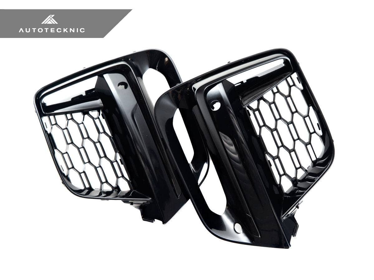 AutoTecknic Gloss Black Lower Grille Trim Set - BMW G01 X3 | G02 X4 M40I Pre-LCI