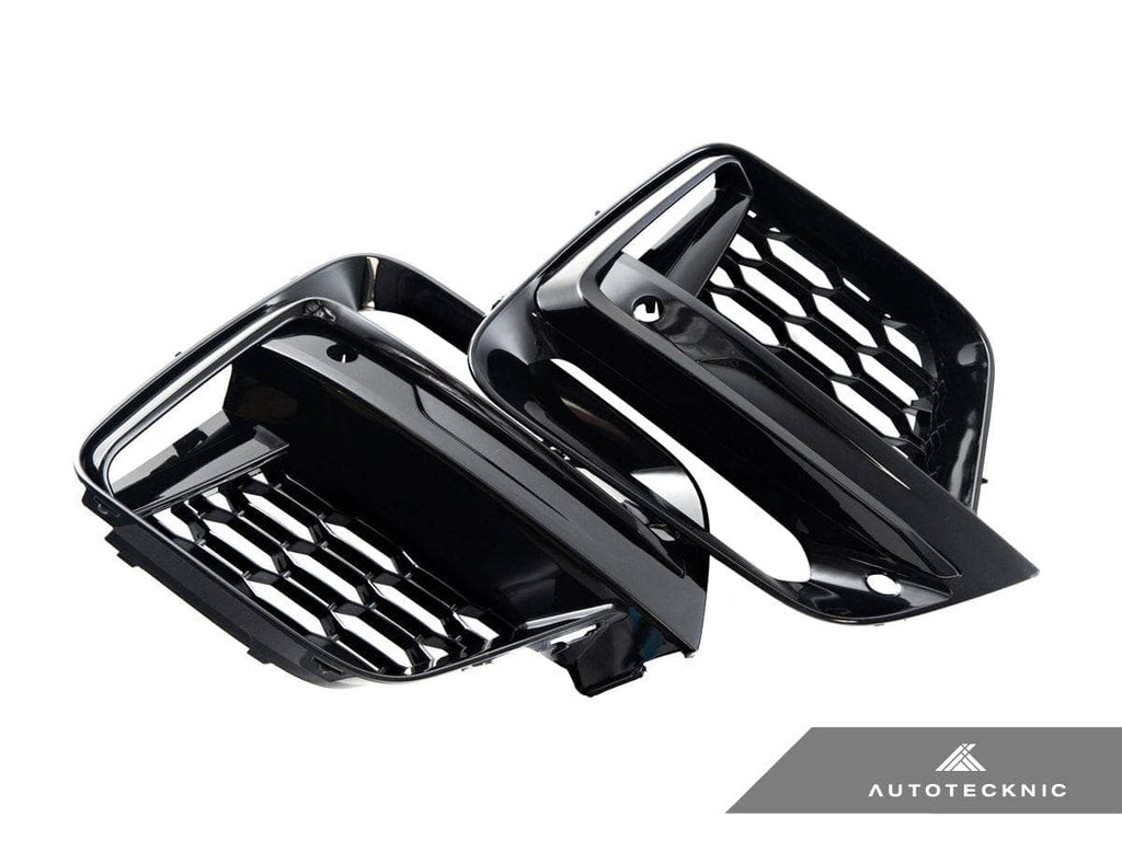 AutoTecknic Gloss Black Lower Grille Trim Set - BMW G01 X3 | G02 X4 M40I Pre-LCI