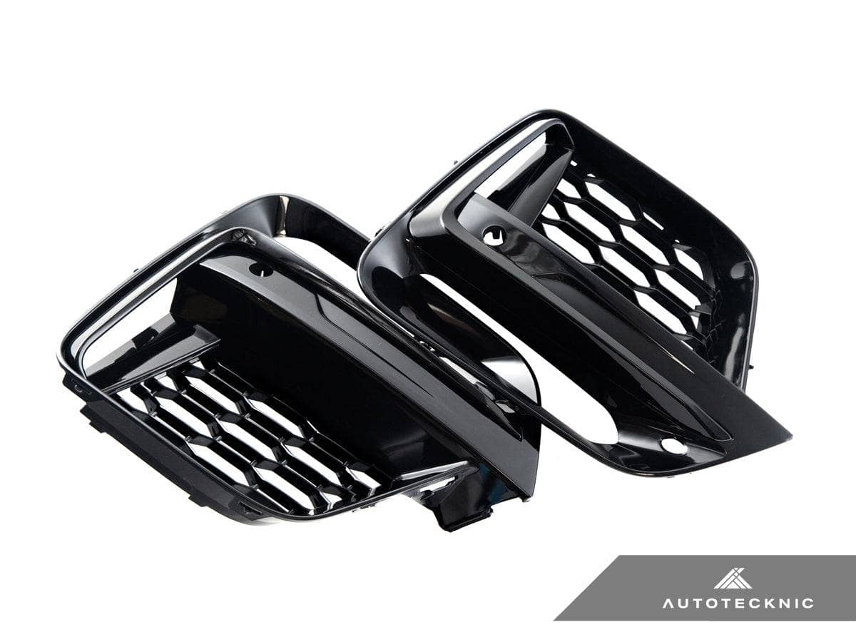 AutoTecknic Gloss Black Lower Grille Trim Set - BMW G01 X3 | G02 X4 M40I Pre-LCI
