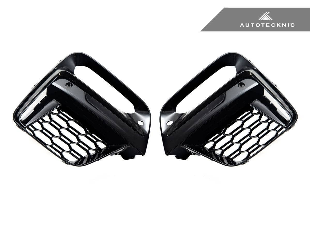 AutoTecknic Gloss Black Lower Grille Trim Set - BMW G01 X3 | G02 X4 M40I Pre-LCI