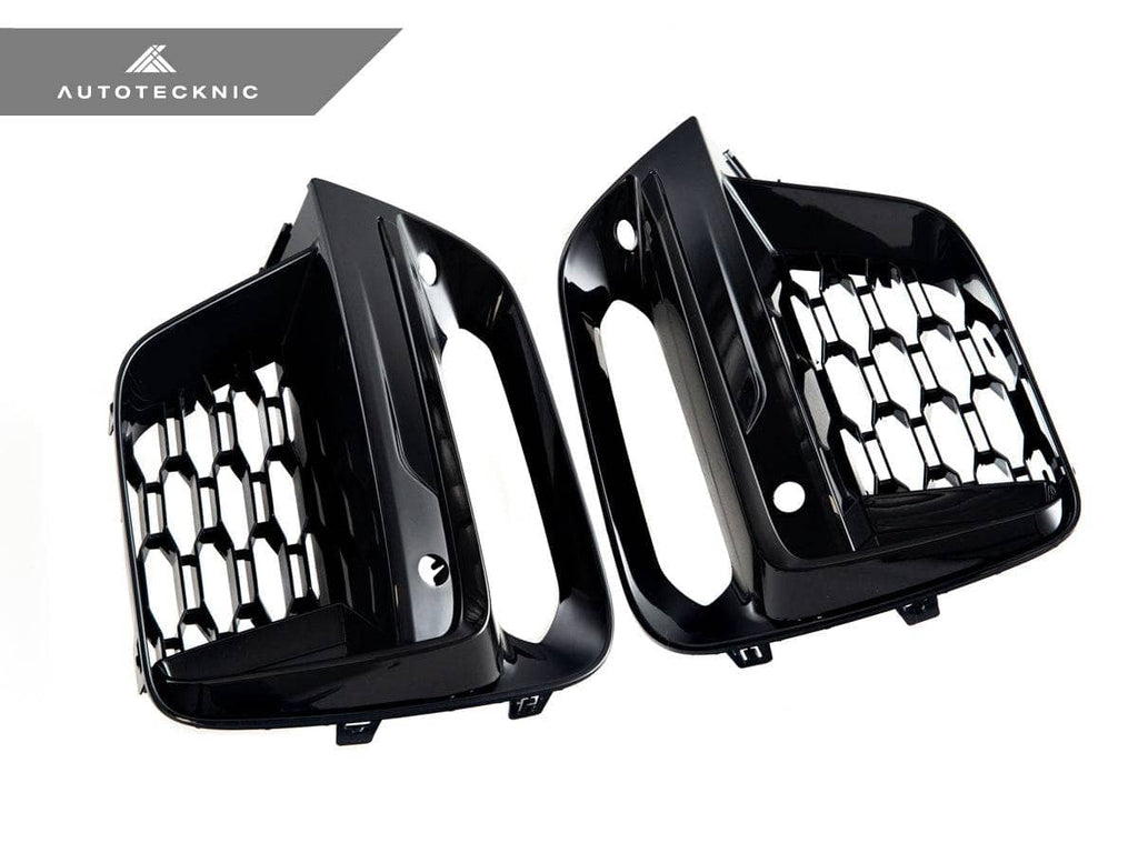 AutoTecknic Gloss Black Lower Grille Trim Set - BMW G01 X3 | G02 X4 M40I Pre-LCI