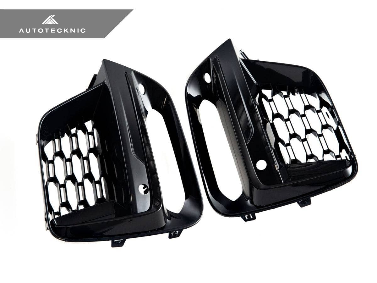 AutoTecknic Gloss Black Lower Grille Trim Set - BMW G01 X3 | G02 X4 M40I Pre-LCI