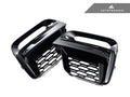 AutoTecknic Gloss Black Lower Grille Trim Set - BMW G01 X3 | G02 X4 M40I Pre-LCI
