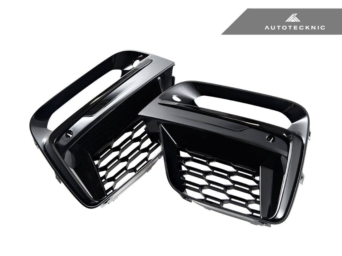 AutoTecknic Gloss Black Lower Grille Trim Set - BMW G01 X3 | G02 X4 M40I Pre-LCI