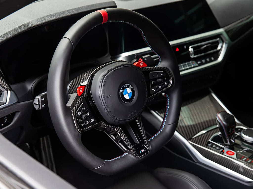 AutoTecknic LCI Carbon Steering Wheel Trim - BMW G42 2-Series 2025-Up