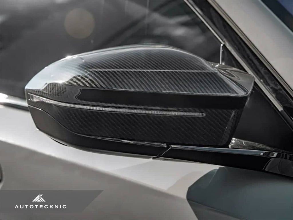 AutoTecknic M-Inspired Dry Carbon Mirror Cap Set - BMW G60 5-Series | G70 7-Series