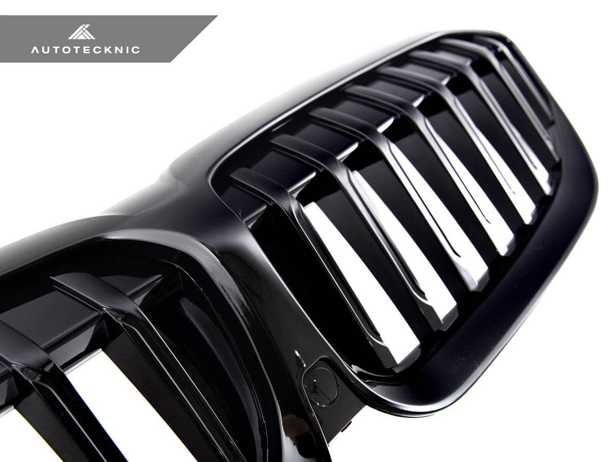 AutoTecknic Gloss Black Front Grille - BMW G20 3-Series Pre-LCI