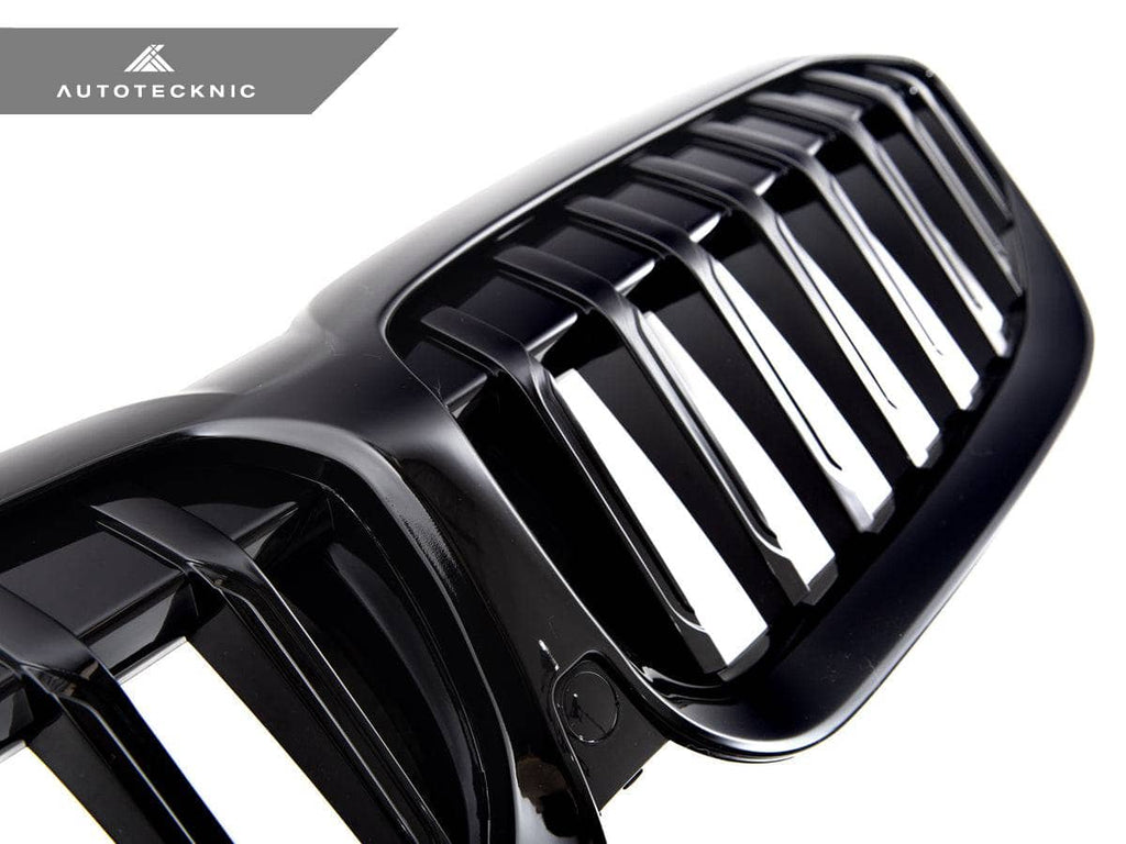 AutoTecknic Gloss Black Front Grille - BMW G20 3-Series Pre-LCI