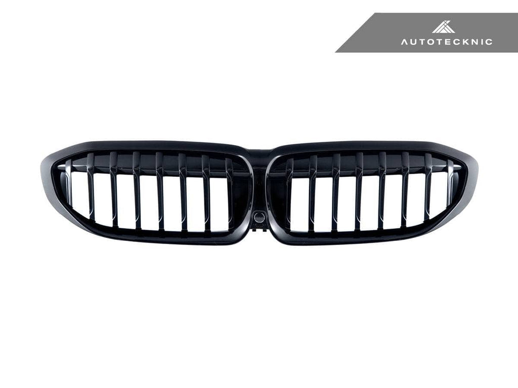 AutoTecknic Gloss Black Front Grille - BMW G20 3-Series Pre-LCI