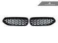 AutoTecknic Painted Glazing Black Front Grille Set - BMW G29 Z4