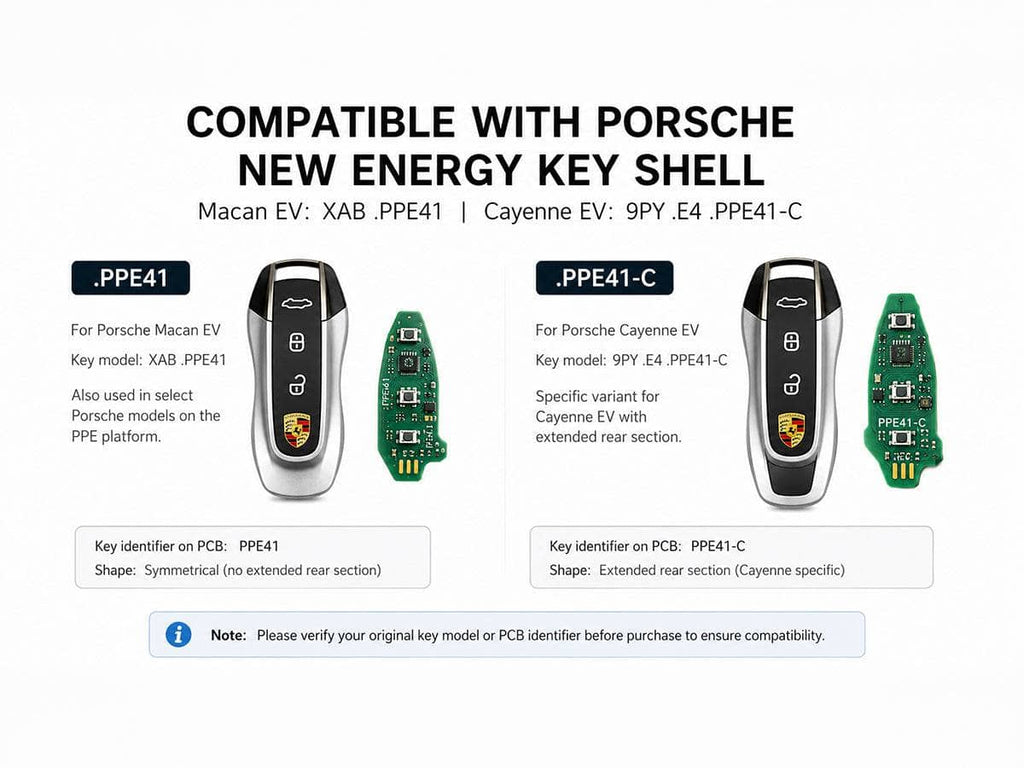 AutoTecknic Painted Key Remote Trim - Porsche Macan EV / Cayenne EV