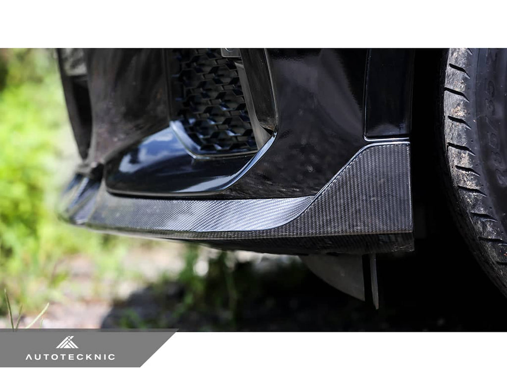 AutoTecknic Performance Dry Carbon Front Lip Set - BMW G06 X6 M-Sport