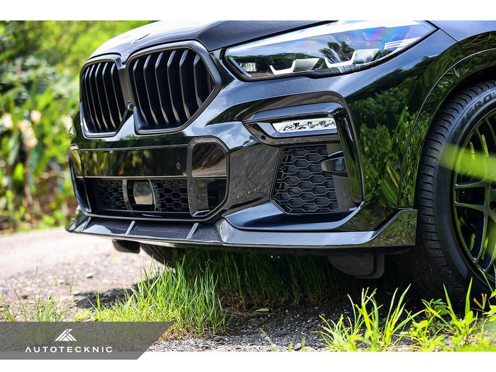 AutoTecknic Performance Dry Carbon Front Lip Set - BMW G06 X6 M-Sport