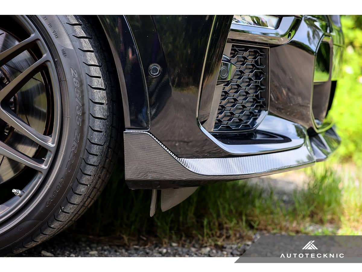 AutoTecknic Performance Dry Carbon Front Lip Set - BMW G06 X6 M-Sport