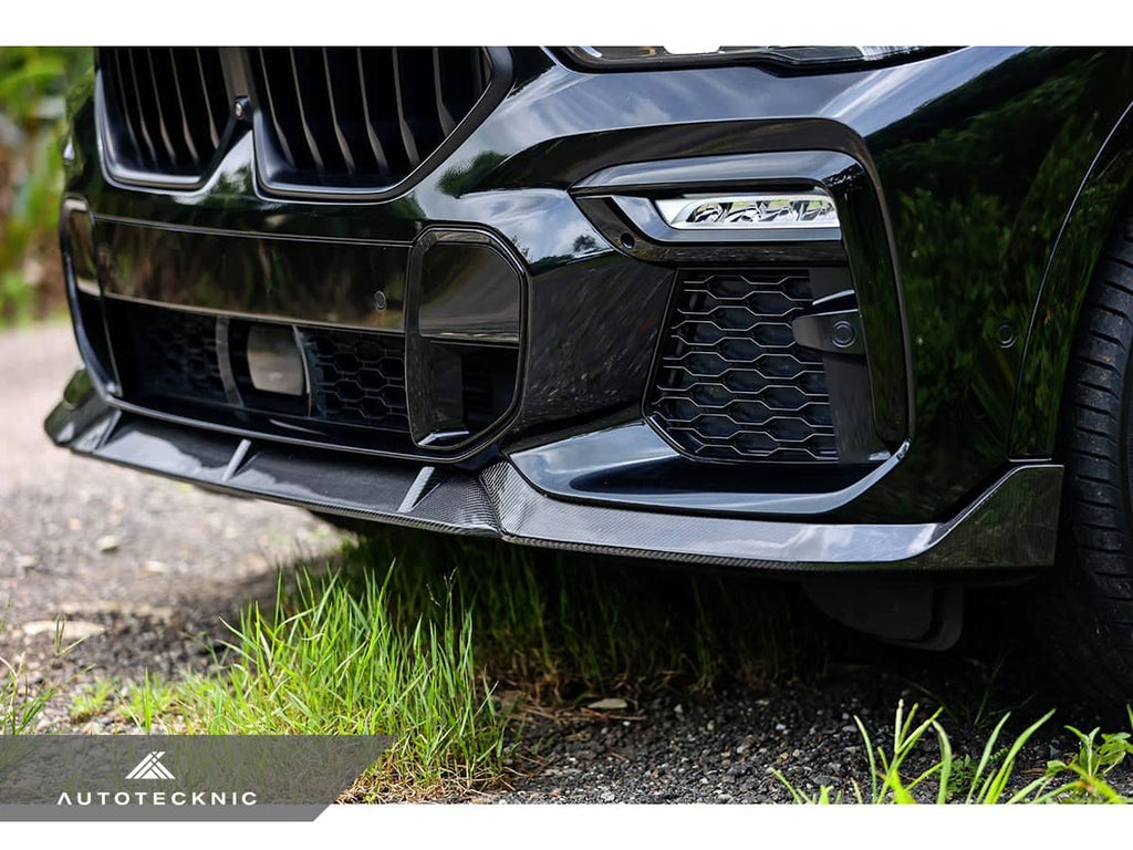 AutoTecknic Performance Dry Carbon Front Lip Set - BMW G06 X6 M-Sport