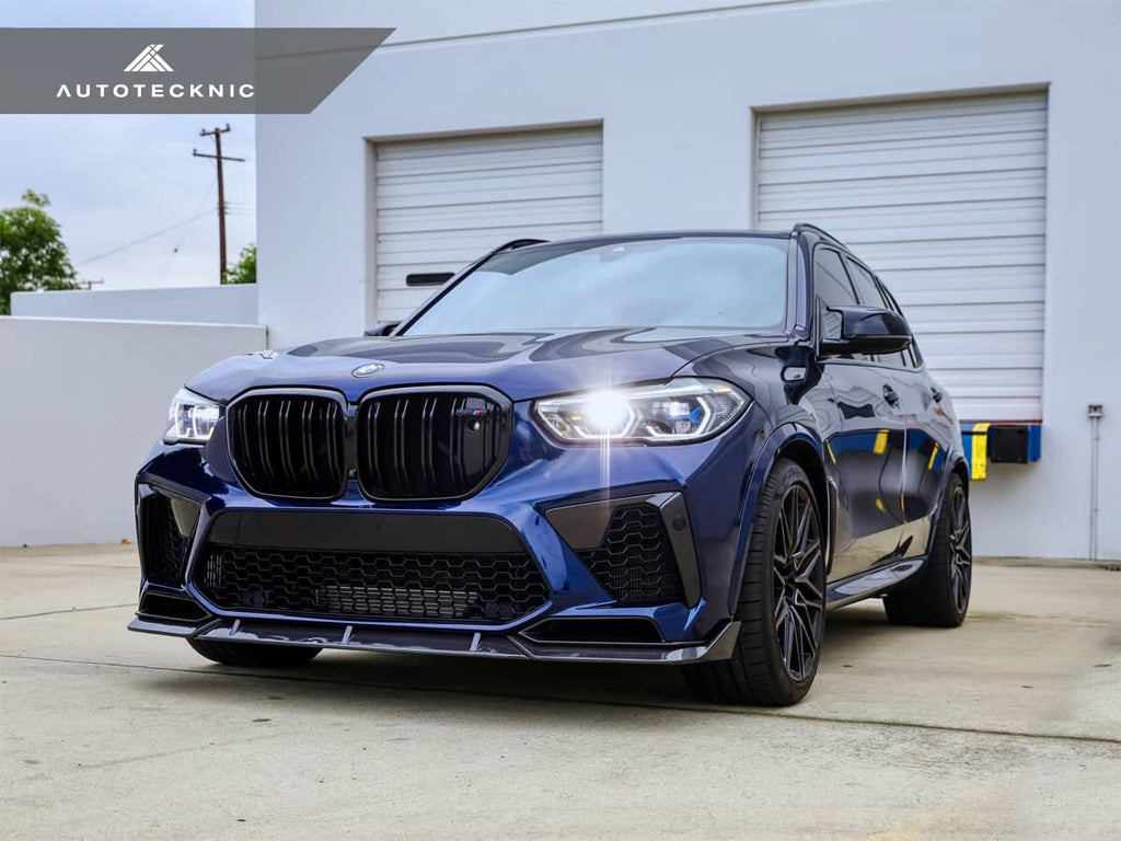 AutoTecknic Performance Dry Carbon Front Lip Set - BMW F95 X5M